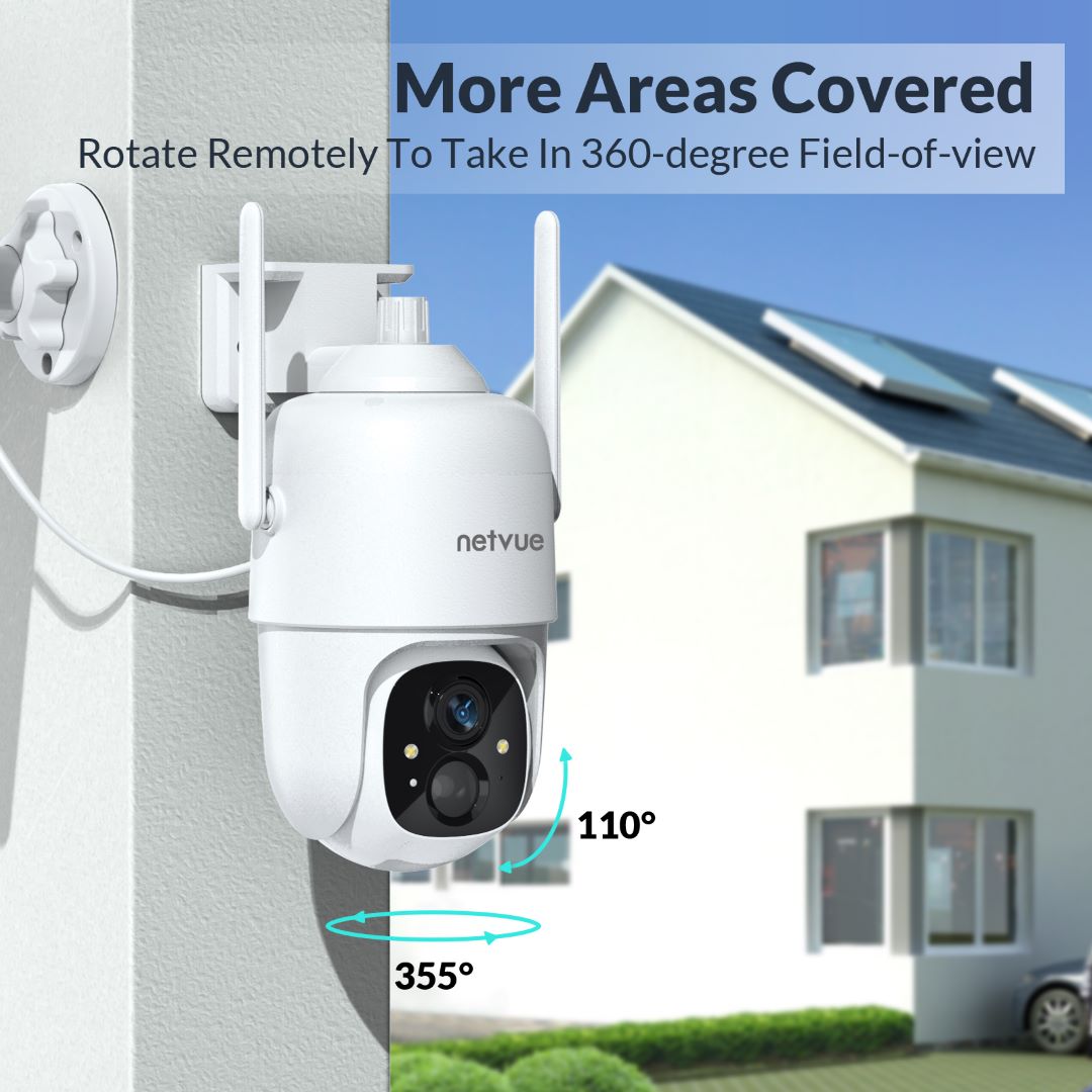 Sentry Plus Battery-Powered Security Camera with Solar Panel