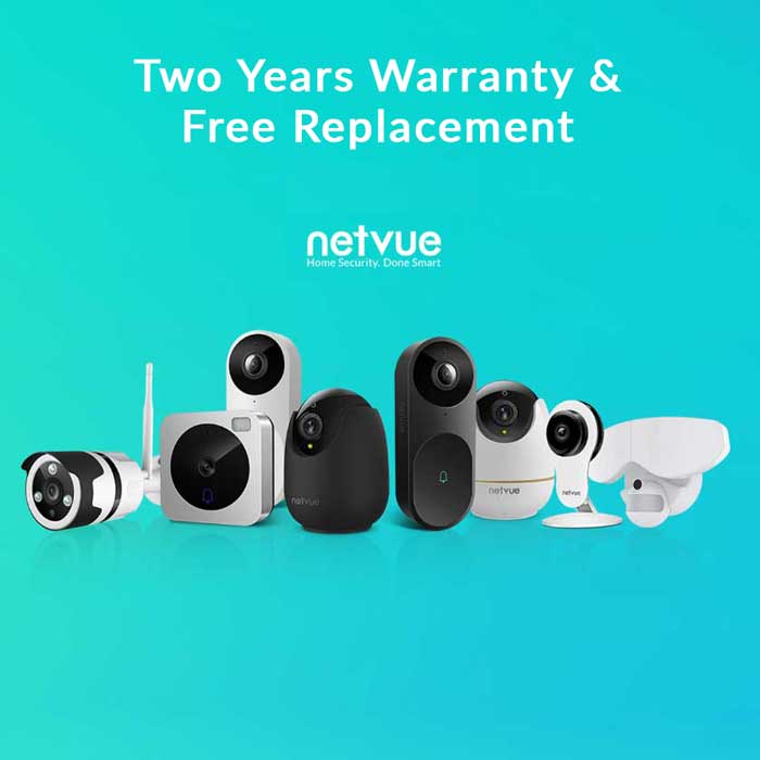 Garantie de remplacement gratuit (caméras/sonnettes) - netvue